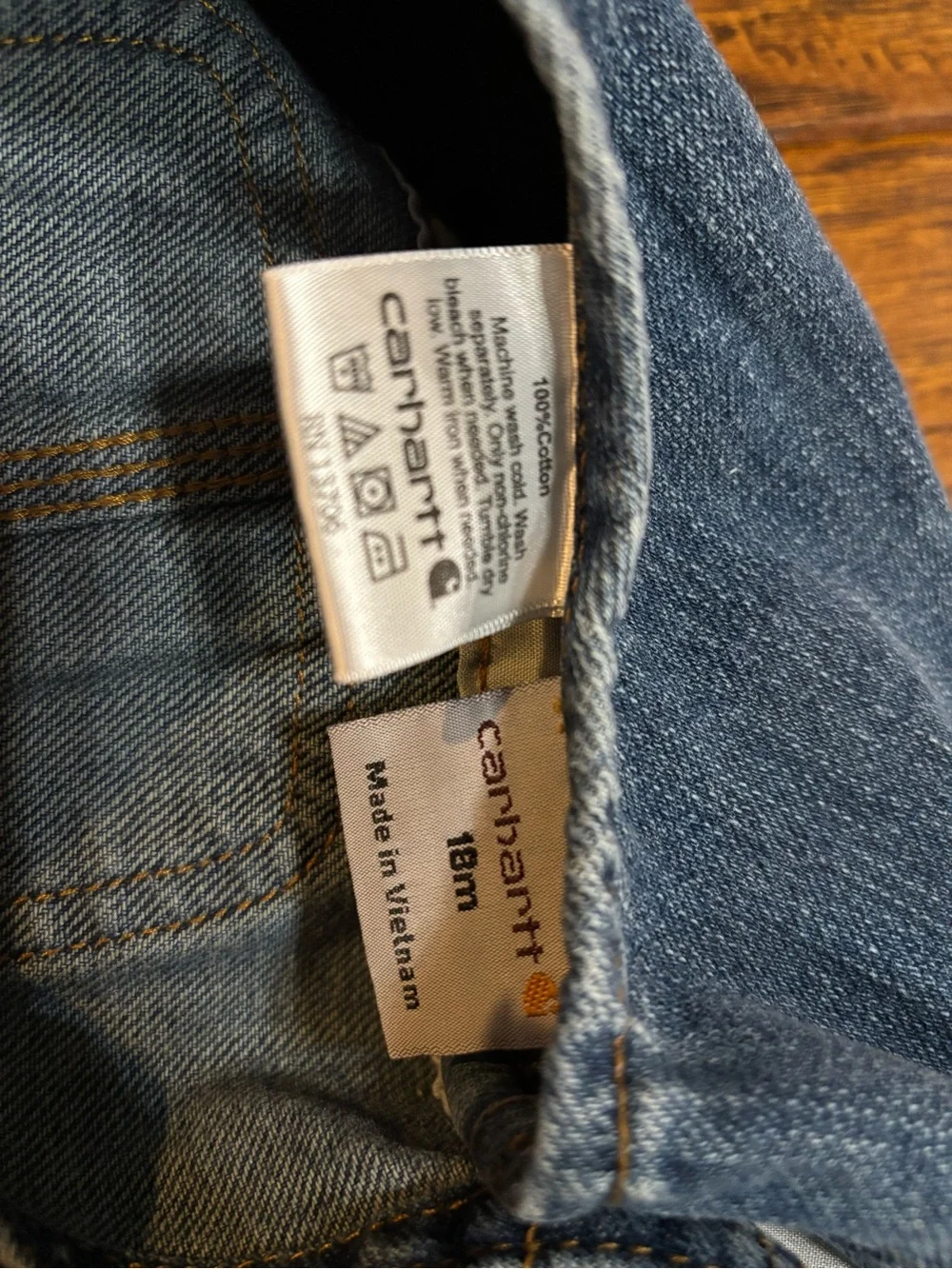 Carhartt Dark Blue Denim Overalls